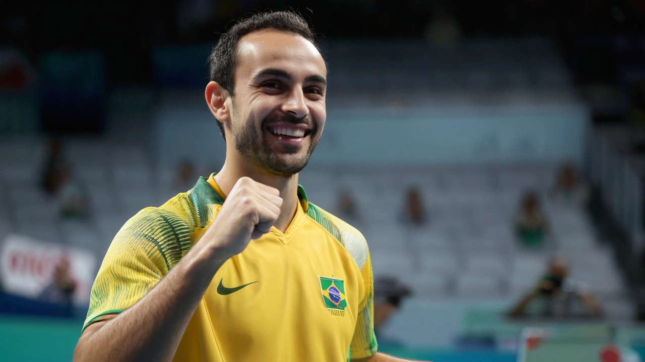 Hugo Calderano avança às quartas de final do tênis de mesa nas Olimpíadas com vitória sobre francês